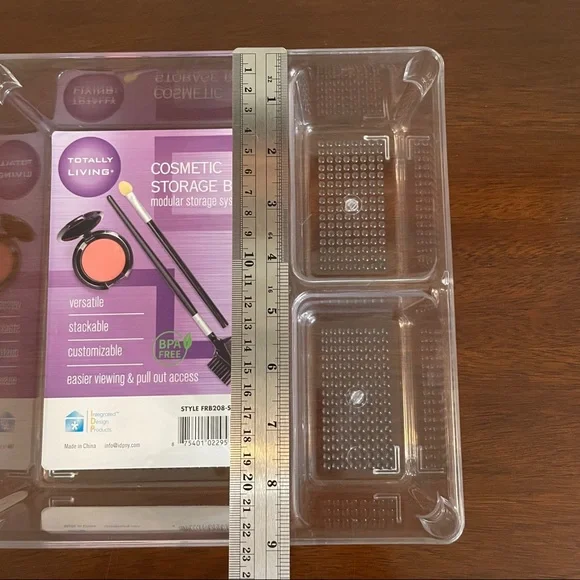 Acrylic cosmetic storage bin. NWT. - Picture 7 of 7